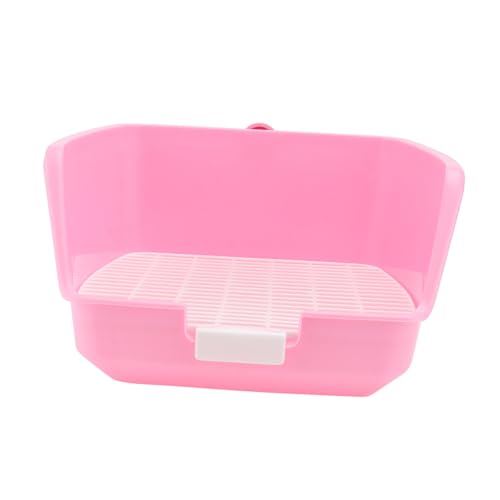 Toddmomy Haustier Kleiner Toilette für Kaninchen Anti Urin Hochzaun Design Kompakt für Chinchillas und Meerschweinchen Toilettenbecken für Kleintiere von Toddmomy