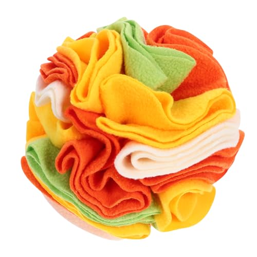 Toddmomy 1Stück Interaktives Haustierspielzeug Schnüffelball für Umweltfreundlichem Polar Fleece Fördert Langsames Fressen und Geruchstraining für Welpen und Große Toddmomy 1Stück Interaktives Haustierspielzeug Schnüffelball für Umweltfreundlichem Polar Fleece Fördert Langsames Fressen und Geruchstraining für Welpen und Große von Toddmomy