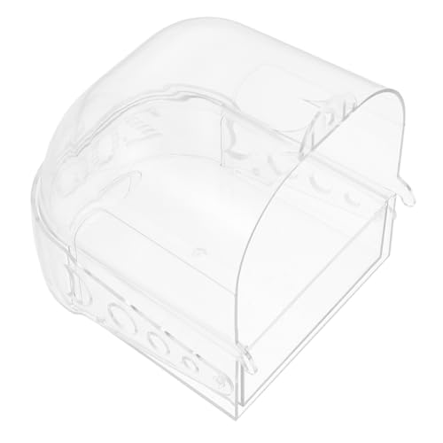 Toddmomy 1Stück Vogelbadewanne Hängend für Papageien und Mittelgroße Duschbox mit Design für Erfrischendes Bad im Käfig zu Montieren von Toddmomy