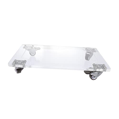 Toddmomy Pflanzenständer Räder Platz 1pc Acryl Blumentopf Basis Moving Blumentopf von Toddmomy