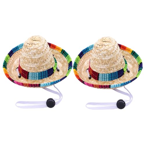 Toddmomy 2 STK Strohhut pet Supplies Dog Costume Bunter Hundehut hundesnack strohhüte Zwinger Sonnenhüte für Hunde Haustier Kleider mexikanisches Partyzubehör Party tägliches Hölzern Toddmomy 2 STK Strohhut pet Supplies Dog Costume Bunter Hundehut hundesnack strohhüte Zwinger Sonnenhüte für Hunde Haustier Kleider mexikanisches Partyzubehör Party tägliches Hölzern von Toddmomy