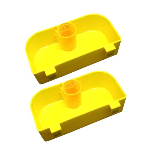 Toddmomy 2 STÜCK Automatischer Wasserspender für Vögel Trinkflasche für Papageien Tauben und Andere Vögel Transparent Tragbar aus Langlebigem mit Sichtbarem Wasserstand von Toddmomy