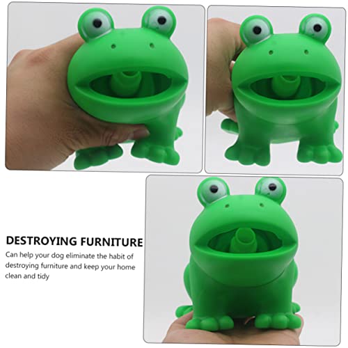 Toddmomy 2 STÜCK Teiliges Hundespielzeug Quietscher Lustige Froschform Strapazierfähiges Kauspielzeug zur Stressreduktion und Sensorischen Stimulation für Kleine und Mittlere Hunde von Toddmomy