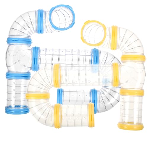 Toddmomy 2 Sätze Kreative DIY Hamster Tunnel Transparente Verbindungselemente für Hamsterkäfige Erweiterbares Röhrensystem für Haustiere für Erkundung und Spaß Toddmomy 2 Sätze Kreative DIY Hamster Tunnel Transparente Verbindungselemente für Hamsterkäfige Erweiterbares Röhrensystem für Haustiere für Erkundung und Spaß von Toddmomy