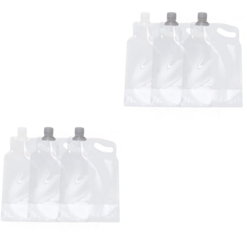 Toddmomy 2 Sätze Multifunktionale Wasserflasche Krüge Tragbar Krug Kapazität Faltbare Wasserflasche Klappwasserbehälter Faltbarer Wasserbehälter Das Haustier Zufällige Farbe 3 Stück * 2 von Toddmomy