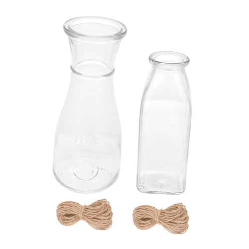 Toddmomy 2 Sets Hydrokultur Pflanzflasche Hydrokultur Glas Pflanzgefäß Terrarien Anzuchtvasen Hydrokultur Terrarienbehälter Gießkanne Hydrokultur Pflanzgefäß Terrarienglas Glas von Toddmomy