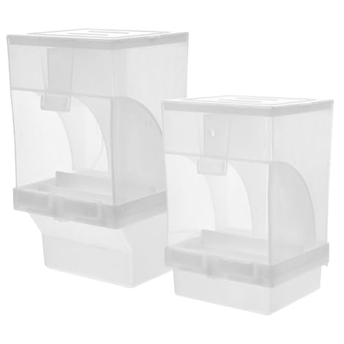 Toddmomy 2 Stck Automatische Vogelfutterspender mit Haken und Schraubenschubladen Stil für Vögel Hamster Kaninchen und Einfach zu Reinigen aus Hochwertigem von Toddmomy