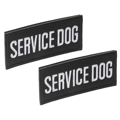 Toddmomy 2 Stück Am Hunderücken Diensthundeweste Ohne Zuggeschirr Dienstweste Für Hunde Hundehalsbänder Für Mittelgroße Hunde Gestickte Hundeetiketten Polyester Black von Toddmomy