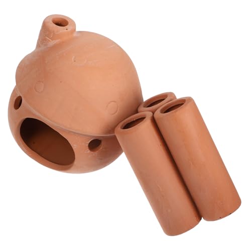 Toddmomy 2 Stück Aquarium Landschaftsbau Tontopf Mini Fischschalen Dekorationen Ornament Höhle Klein Zucht Tank Fischversteck Verschleißfester Aquariendekor Unterwasserversteck Terrakotta von Toddmomy