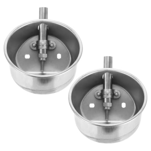 Toddmomy 2 Stück Automatische Schweine-Wasserschale Schweintränke Edelstahl Viehtrinkschale Wasser-Futterspender Trinker Für Ziegen Schafe Pferde Nutztiere Toddmomy 2 Stück Automatische Schweine-Wasserschale Schweintränke Edelstahl Viehtrinkschale Wasser-Futterspender Trinker Für Ziegen Schafe Pferde Nutztiere von Toddmomy