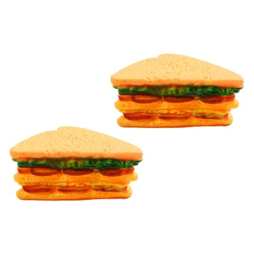 Toddmomy 2 Stück Beißspielzeug Für Hunde Sandwich Leckeres Abgabespielzeug Hundekauen Hündchen Weiches Hundespielzeug Tuff Hundekauspielzeug Puzzle- Für Welpen Haustier Klein TPE von Toddmomy