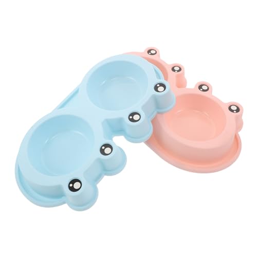 Toddmomy 2 Stück Doppelnapf Froschform mit Rutschfester Basis Erhöhter Futternapf für Katzen und Hunde Wasserabweisend und Kippsicher Geeignet für Trocken Nassfutter für Draußen und Drinnen Toddmomy 2 Stück Doppelnapf Froschform mit Rutschfester Basis Erhöhter Futternapf für Katzen und Hunde Wasserabweisend und Kippsicher Geeignet für Trocken Nassfutter für Draußen und Drinnen von Toddmomy