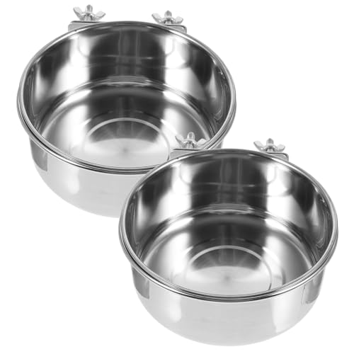 Toddmomy 2 Stück Edelstahl Vogel Futtertrog mit Schraubbefestigung Stabiler Parrot Feeder für Käfig Großer Futterbehälter Langlebig und Leicht zu Reinigen für Papageien und Kleine Vögel Toddmomy 2 Stück Edelstahl Vogel Futtertrog mit Schraubbefestigung Stabiler Parrot Feeder für Käfig Großer Futterbehälter Langlebig und Leicht zu Reinigen für Papageien und Kleine Vögel von Toddmomy