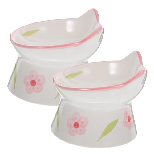 Toddmomy 2 Stück Erhöhter Katzennapf Ergonomische Keramikschalen mit Nackenschutz für Katzenfutter und Wasser rutschfest und Leicht zu Reinigen Toddmomy 2 Stück Erhöhter Katzennapf Ergonomische Keramikschalen mit Nackenschutz für Katzenfutter und Wasser rutschfest und Leicht zu Reinigen von Toddmomy