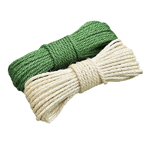 Toddmomy 2 Stück Ersatz-hanfseil Für Den Haushalt Jutegarn Seil Für Katzenkratzbaum Kratzen Kratzer Katzengreifsäulenseil Ersatzhanfseil Praktisches Hanfseil Sisal Green Toddmomy 2 Stück Ersatz-hanfseil Für Den Haushalt Jutegarn Seil Für Katzenkratzbaum Kratzen Kratzer Katzengreifsäulenseil Ersatzhanfseil Praktisches Hanfseil Sisal Green von Toddmomy