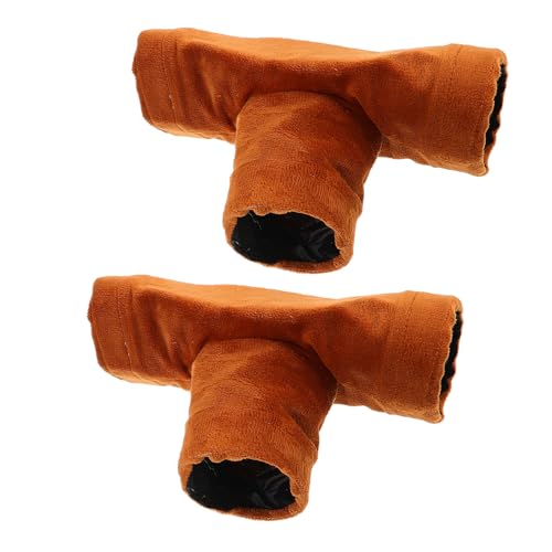 Toddmomy 2 Stück Faltbare Hamster Tunnel Kanal-Design Vielseitiges Versteck für Hamster Eichhörnchen und Kleine Haustiere Aktives Entdecken und Drinnen von Toddmomy
