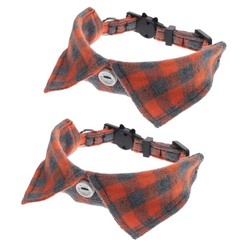 Toddmomy 2 Stück Fliegerkatze Kragen für Und Schild verstellbare Kat Süßes Katzenhalsband mit Glöckchen Kleiner Katzenkragen Katzenhalsband mit Glocke Kätzchen-Kragen Tuch von Toddmomy