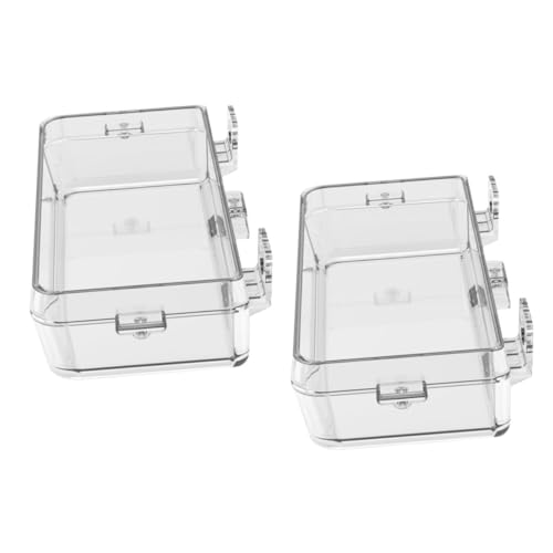 Toddmomy 2 Stück Futterautomat für Haustiere Turtle Feeder Reptilien Futterteller für Chamäleons Futterteller für Eidechsen Wasserschale aufhängen Feeder ABS-Material Transparent Toddmomy 2 Stück Futterautomat für Haustiere Turtle Feeder Reptilien Futterteller für Chamäleons Futterteller für Eidechsen Wasserschale aufhängen Feeder ABS-Material Transparent von Toddmomy