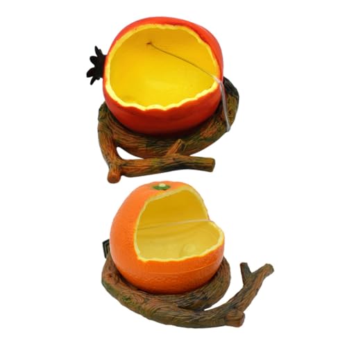 Toddmomy 2 Stück Futterbox für Papageien vogelfutterspender vogelfutterhäuschen vogelfutterstelle Birdfeeder hängend Futterkorb für Vögel Käfig praktischer Vogelhäuschen Sichtweite Plastik von Toddmomy