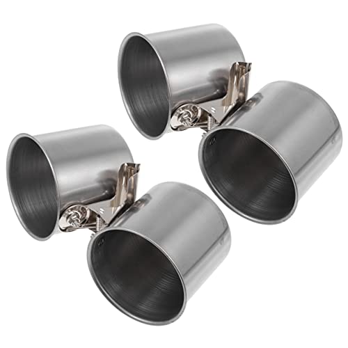Toddmomy 2 Stück Futterspender aus Edelstahl Essen vogelfutterspender vogelfutterhäuschen Bird feeders Birdfeeder Vogelschüssel Futter- und Tränkezubehör für Vögel Rostfreier Stahl Silver von Toddmomy