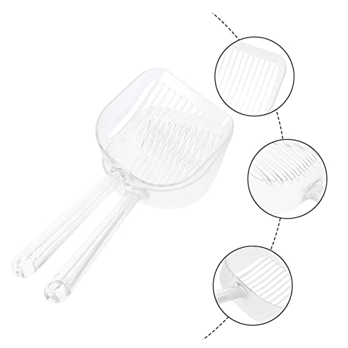 Toddmomy 2 Stück Haushalts Katzenstreuschaufel Multifunktionale Katzenschaufel mit Langem Griff Ergonomisch und Sicher Geeignet für Katzen und Kleine Haustiere Einfache Handkontakt von Toddmomy