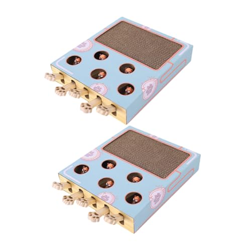 Toddmomy 2 Stück Interaktives Katzenspielzeug aus Robustem Wellpappe Kratzbrett für Katzen Indoor Spiel Training Katzenerlebnis mit Maus Fangspiel Fördert Bewegung und Möbel Schutz Toddmomy 2 Stück Interaktives Katzenspielzeug aus Robustem Wellpappe Kratzbrett für Katzen Indoor Spiel Training Katzenerlebnis mit Maus Fangspiel Fördert Bewegung und Möbel Schutz von Toddmomy