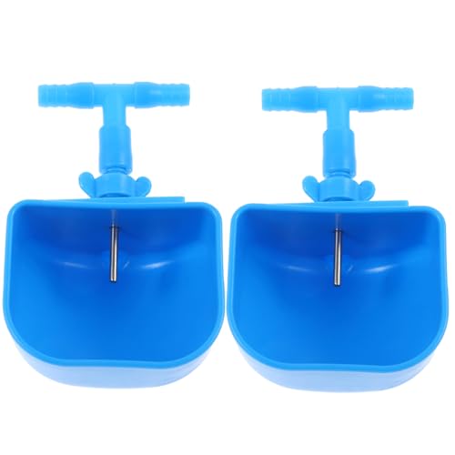 Toddmomy 2 Stück Kaninchen-Wasserbrunnen Futterspender Wurf coop automatisch Hydro Hasen zubehör hasenzubehör kaninchenstall zubehör Wasserspender Haustier -Trinkschale Plastik Blue von Toddmomy