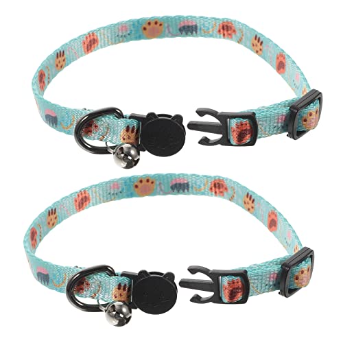 Toddmomy 2 Stück Katzenkragenglocke Wasserdicht Einstellbar Für Katzen Kätzchen-Kragen Kätzchenkragen Mit Glocken Junge Haustier Katzenhalsbänder Katze Und Drinnen Rosa Katze Polyester von Toddmomy
