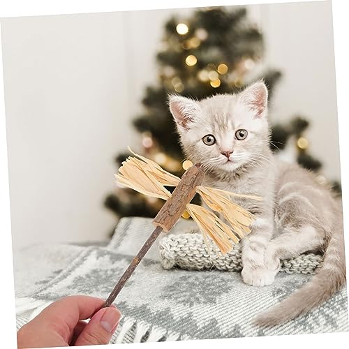 Toddmomy 2 Stück Katzenminze Sticks Kitten Kauen und Zähnereinigen Interaktives Indoor Katzenspielzeug zur Beschäftigung und Stressabbau Natürlicher Katzenminze Beißstab für Katzen von Toddmomy