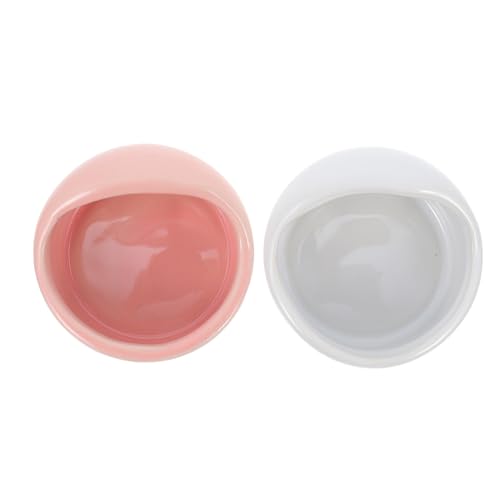 Toddmomy 2 Stück Keramik Futternapf für Hamster und Meerschweinchen Stabiles Umkippgeschütztes Design Hochwertiges Umweltfreundliches Material Leicht zu Reinigen und Praktisch im Alltag von Toddmomy
