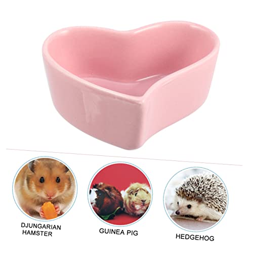Toddmomy 2 Stück Keramik Hamster Napf Stabile Futterschale für Zwerghamster und Kleintiere Rutschfestes Bruchsicheres Futter und Wasserschälchen Leicht zu Reinigen Sicher und Langlebig von Toddmomy