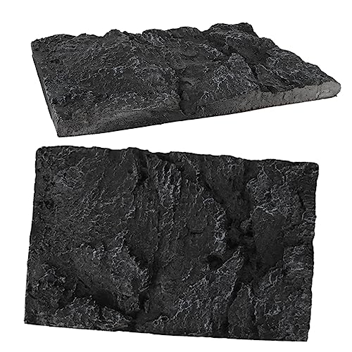 Toddmomy 2 Stück PU Hintergrundplatte Dekorative Rückwand für Reptilbecken und Fischbecken Landschaftsdesign für Terrarien und Aquarien und Geruchsneutral zu Montieren von Toddmomy