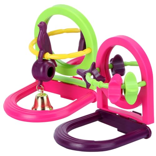 Toddmomy 2 Stück Papagei Vogel Vogelstangen Lieferungen Haustier Vogel Papagei Vogelzubehör vogelgitter Bird Toys Käfig Papagei Barsch lustiges Papageienspielzeug Plastik von Toddmomy