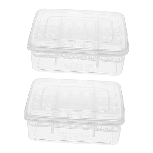 Toddmomy 2 Stück Reptilien Eier Inkubator Fächer Reptilienzuchtbox mit Transparentem Deckel Leichtes Kunststoff Brutkasten für Schildkröten Eidechsen Haustierbedarf Thermometer Toddmomy 2 Stück Reptilien Eier Inkubator Fächer Reptilienzuchtbox mit Transparentem Deckel Leichtes Kunststoff Brutkasten für Schildkröten Eidechsen Haustierbedarf Thermometer von Toddmomy