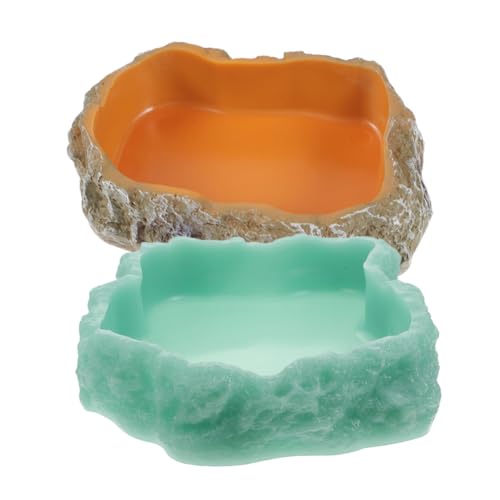 Toddmomy 2 Stück Reptilien Futter und Wassernapf Xs aus Langlebigem Harz Kippsicheres Design für Leopardgecko Schildkröten Echsen und Kleine Haustiere Geeignet für Futter und Trinkwasser Toddmomy 2 Stück Reptilien Futter und Wassernapf Xs aus Langlebigem Harz Kippsicheres Design für Leopardgecko Schildkröten Echsen und Kleine Haustiere Geeignet für Futter und Trinkwasser von Toddmomy