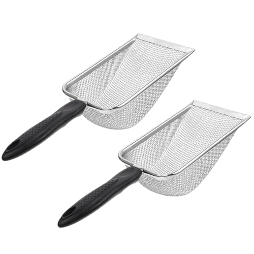 Toddmomy 2 Stück Reptilien Sand Schaufel Litter Scoop für Terrarium Geeignet zur von Reptilienkot und Substrat mit Feinem Netz von Toddmomy