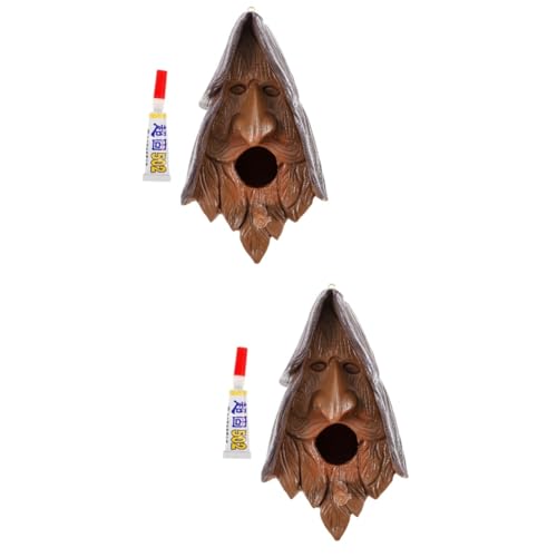 Toddmomy 2 Stück Resin Vogelhaus für Garten Robustes Hängendes Vogelfutterhaus Dekoratives Vogelhäuschen Synthetischem Harz für Außenbereiche zum und Füttern von Vögeln Toddmomy 2 Stück Resin Vogelhaus für Garten Robustes Hängendes Vogelfutterhaus Dekoratives Vogelhäuschen Synthetischem Harz für Außenbereiche zum und Füttern von Vögeln von Toddmomy
