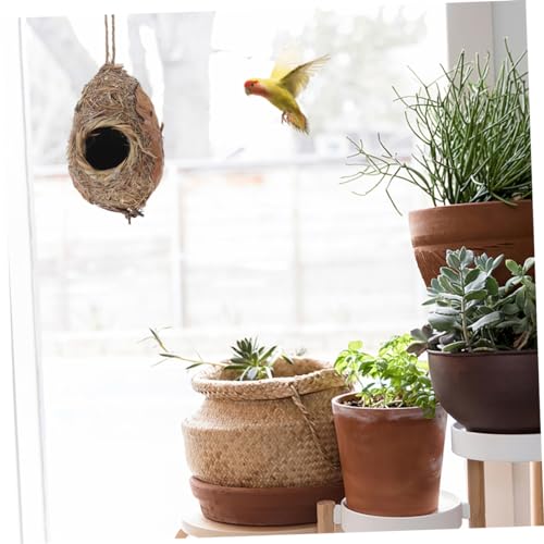 Toddmomy 2stücke Geflochtenes Hängendes Vogelnest Aus Getrocknetem Gras Für Kleine Vögel Wie Und Outdoor Vogelnest Für Garten Und Balkon Toddmomy 2stücke Geflochtenes Hängendes Vogelnest Aus Getrocknetem Gras Für Kleine Vögel Wie Und Outdoor Vogelnest Für Garten Und Balkon von Toddmomy