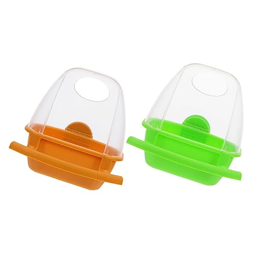 Toddmomy 2 Stück Splash Vogel Futterbox für Wellensittiche Nymphensittiche und Papageien Transparente Futterspender für Installieren für Käfige Toddmomy 2 Stück Splash Vogel Futterbox für Wellensittiche Nymphensittiche und Papageien Transparente Futterspender für Installieren für Käfige von Toddmomy