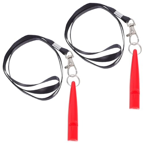 Toddmomy 2 Stück Teiliges Hundepfeifen mit Lanyards Hochfrequente Trainingspfeife für Rückruf und Bellenkontrolle Praktisch für Hundeerziehung und Outdoor Training Rot Toddmomy 2 Stück Teiliges Hundepfeifen mit Lanyards Hochfrequente Trainingspfeife für Rückruf und Bellenkontrolle Praktisch für Hundeerziehung und Outdoor Training Rot von Toddmomy