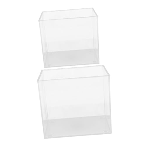 Toddmomy 2 Teiliges Randloses Aquarium Tragbares Betta Aquariumbecken – Kleines Fischbecken Mit Offener Struktur Für Einfache Einrichtung Und Toddmomy 2 Teiliges Randloses Aquarium Tragbares Betta Aquariumbecken – Kleines Fischbecken Mit Offener Struktur Für Einfache Einrichtung Und von Toddmomy