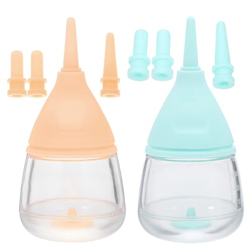 Toddmomy 2 stücke Neugeborenen Haustier Fütterung Flasche Für Kätzchen Welpen Baby Katze Milch Flaschen Silikon Welpen Feeder Für Fütterung Kaninchen Kleine Pet Tiere Pflege von Toddmomy