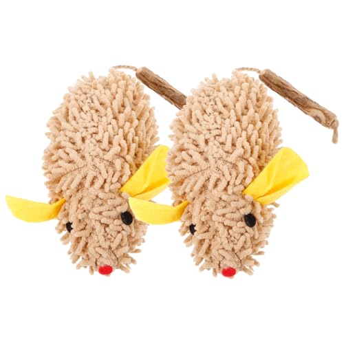 Toddmomy 2St Katzenspielzeug interaktives Interactive Toys Katzen minzekissen Süßes Katzenspielzeug Kätzchenspielzeug für Wohnungskatzen Katzenspielzeug Mäuse Krachersamt Toddmomy 2St Katzenspielzeug interaktives Interactive Toys Katzen minzekissen Süßes Katzenspielzeug Kätzchenspielzeug für Wohnungskatzen Katzenspielzeug Mäuse Krachersamt von Toddmomy