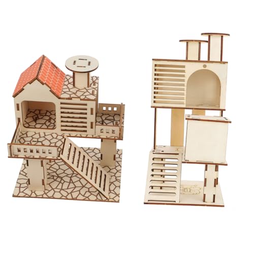Toddmomy 2Stücke Hamster und Klettergerüst für Hamster Haustierversteck und Spielplatz für Kleine Gesund und Bleiben Toddmomy 2Stücke Hamster und Klettergerüst für Hamster Haustierversteck und Spielplatz für Kleine Gesund und Bleiben von Toddmomy