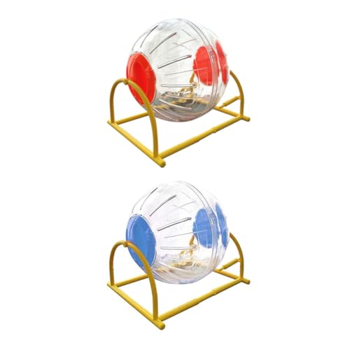 Toddmomy 2Stücke Hamsterball Für Kleine Haustiere Trainingsspielzeug Mit Halterung Und Haustierzubehör Für Hamster Und Rennmäuse Toddmomy 2Stücke Hamsterball Für Kleine Haustiere Trainingsspielzeug Mit Halterung Und Haustierzubehör Für Hamster Und Rennmäuse von Toddmomy