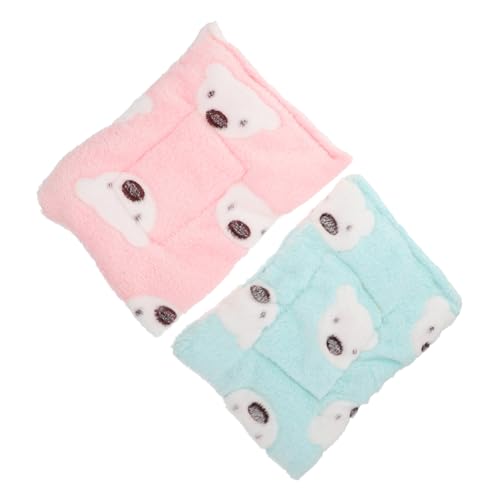 Toddmomy 2Stücke Haustier Schlafmatten Für Kleintiere Und Weiche Nester Für Hamster Meerschweinchen Für Winter von Toddmomy
