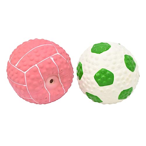 Toddmomy 2stücke Hochwertiger Interaktiver Hundeball Aus Elastischem Material Für Welpen Und Kleine Hunde Fördert Das Kauen Zahnpflege Und Langlebig Und Strapazierfähig von Toddmomy