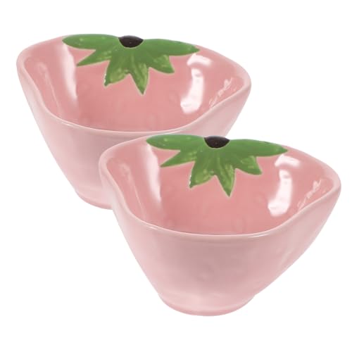 Toddmomy 2Stücke Keramik Hamster Futter Schalen Erdbeerform Cartoon Haustier Fütterungsschalen für Meerschweinchen und Kleintiere und Hygienisch Toddmomy 2Stücke Keramik Hamster Futter Schalen Erdbeerform Cartoon Haustier Fütterungsschalen für Meerschweinchen und Kleintiere und Hygienisch von Toddmomy