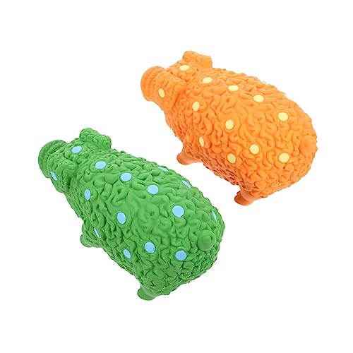 Toddmomy 2Stücke Latex Quietschende Interaktive Kau Spielzeuge Für Zahnpflege Molar Spielzeugset Für Welpen Oranges Design Toddmomy 2Stücke Latex Quietschende Interaktive Kau Spielzeuge Für Zahnpflege Molar Spielzeugset Für Welpen Oranges Design von Toddmomy