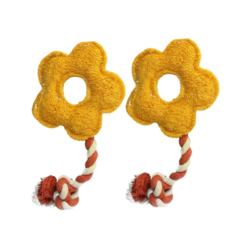 Toddmomy 2stücke Blumenförmiges Haustier Spielzeug Aus Luffa Knötchen-Seil Für Interaktives Training Beißspielzeug Zum Kauen Für Hunde Und Katzen Gelb Toddmomy 2stücke Blumenförmiges Haustier Spielzeug Aus Luffa Knötchen-Seil Für Interaktives Training Beißspielzeug Zum Kauen Für Hunde Und Katzen Gelb von Toddmomy